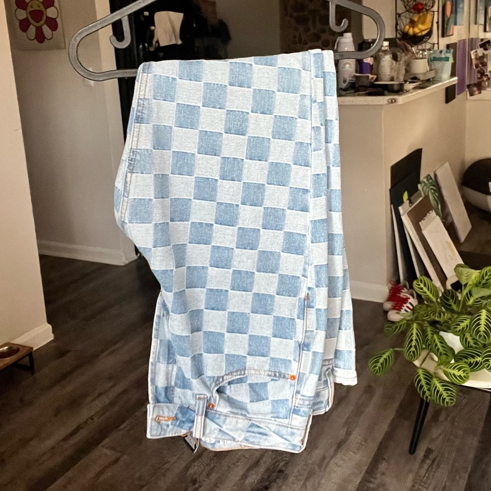 Checkered styled pant